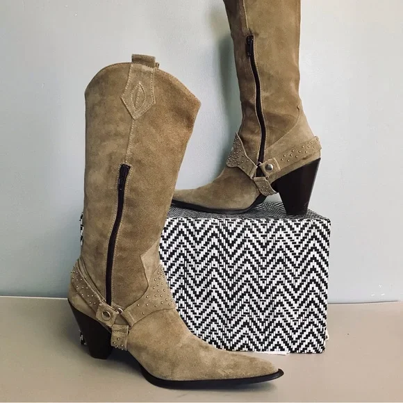 Cowboy Boots vintage Tan - Picture 4 of 6